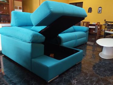 sofa abiero turquesa