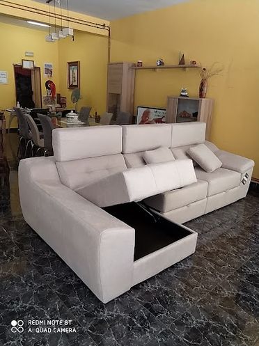 sofa abierto beige